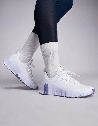 Nike Free Metcon 6 - Sneakers bianche e azzurre-Bianco
