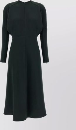 Victoria Beckham seam detailing midi sleeve dress