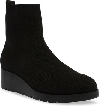 Anne Klein Quest Boots Womens Black Pull On Wedge Heel Bootie LION463