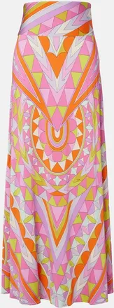 Pucci Manuba jersey satin maxi skirt