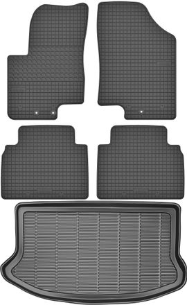OEM Juego De Alfombrillas De Goma Para Coche Y Maletero Para Kia Venga Minivan (modelos 2010-2017)