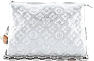 Louis Vuitton Coussin Bag Monogram Embossed Lambskin PM crossbody bag - Zilver