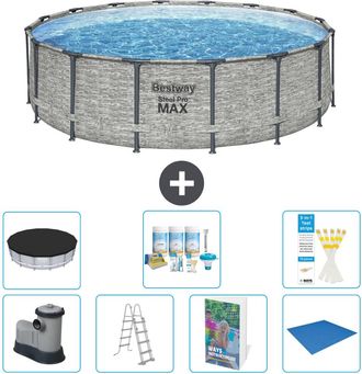 Bestway Piscina Bestway Steel Pro Max Redonda - 488x122 Cm - 8-piezas S599