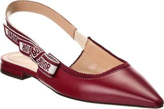 Dior Jadior Leather Slingback Flat