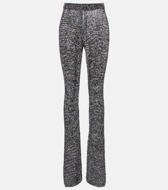 Missoni Sequined lam&eacute; flared pants
