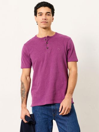 Fat Face FatFace Henley Plum Purple Woodside Henley T-Shirt