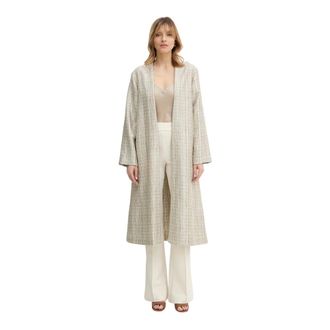 Forte_Forte Abrigo con cintur&oacute;n - Coats - Mujer - Gris - XS