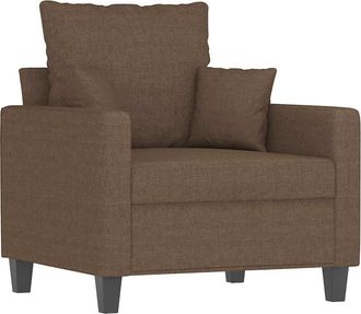 vidaXL Sill&oacute;n De Tela Marr&oacute;n 60 Cm Vidaxl