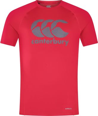 Canterbury Of New Zealand Heren Groot Logo Super Light T-Shirt (Vlag rood)