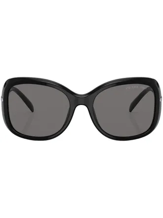 Prada Occhiali da sole con logo - Nero