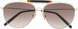 Tom Ford Eyewear pilot-frame sunglasses - men - Metal - One Size - Gold