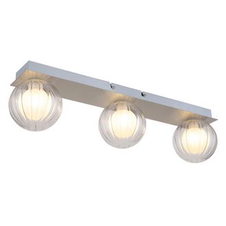 Globo Lighting Plaf&oacute;n - Ander - Acero - Vidrio - G9 - 41928-3n