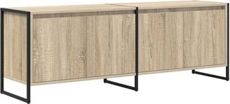 vidaXL Gabinete De Tv Sonoma 140 X 36 X 49.5 Cm Madera Contrachapada Vidaxl