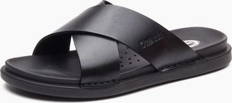 base Mens Base London Drift Leather Mens Black Sandals - Size: 10