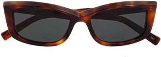 Saint Laurent New Wave Black Cat Eye Ladies Sunglasses SL 658 002 54