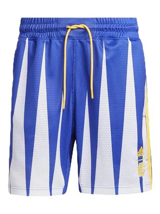 adidas geometric-print shorts - men - Recycled Polyester - M - White