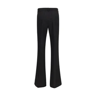 Max Mara Viscose Flared Trousers - Black