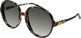 Valentino V-Logo Zonnebril - Dames - Zonnebrillen - Bruin - 59 MM - Accessoires