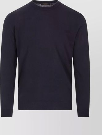 Zanone crew neck long sleeve ribbed sweater