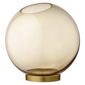 AYTM Design Vase Globe - Amber/Gold Archiviert