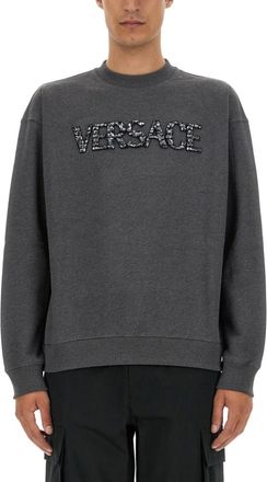 Versace Grey Crew Neck Sweatshirt
