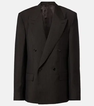 Gucci Pinstripe wool and mohair blazer