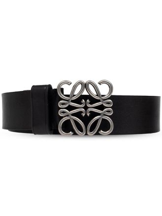 Loewe Anagram logo-buckle belt - men - Calf Leather - 105 - Black