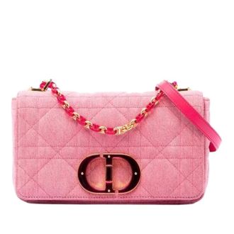 Dior Pre-owned Caro Crossbody - Dames - Pre-owned - Roze - Maat: ONE Size Leer