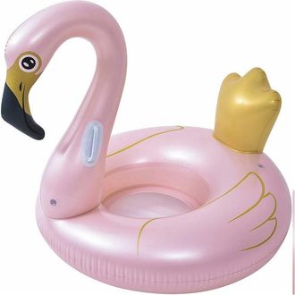 Trade Shop Trade Shop - Ciambella Salvagente Cavalcabile Fenicottero Rosa Bambini 115cm Mare Piscina