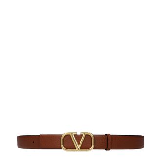 Valentino Garavani Herens Riem Bruin/Zwart Leer