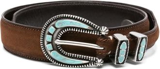 Alberto Luti suede belt - Brown