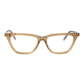Saint Laurent Sulpice Dun Optisch Montuur - Dames - Accessoires - Bruin - Maat: 53 MM Nylon