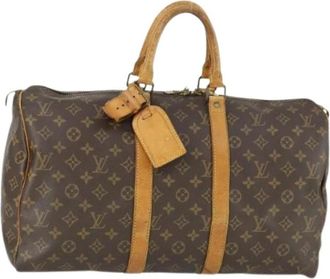 Louis Vuitton Pre-owned Weekend Bags, female, Brown, Size: ONE SIZE Pre-owned Weekend Bag