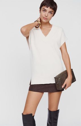 Maeve Oversized V-Neck Sweater Vest