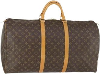 Louis Vuitton Pre-owned Weekend Bags, female, Brown, Size: ONE SIZE Pre-owned Canvas Weekend Bag