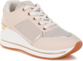 London Rag Vespera Wedge Sneaker in Beige at Nordstrom Rack, Size 10