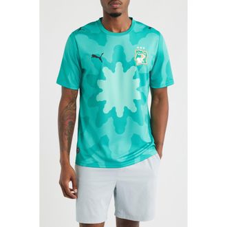 Puma x FIF x Salehe Bembury Jersey in Sparkling Green/Puma Black at Nordstrom, Size Xx-Large