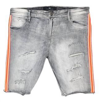 Jordan Craig Mens Daytona Striped Denim Short In City Gray
