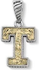Samuel B. Two-Tone Initial Pendant in Silver/gold T at Nordstrom Rack