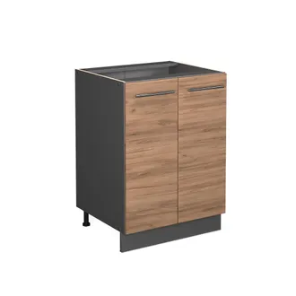 Vicco Mueble Bajo De Cocina Fame-line, Roble Dorado, 60 Cm Sin Encimera