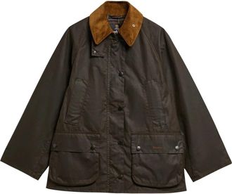 Barbour Bedale Wax Jacket - Dames - Zomerjassen - Groen - XL - Katoen - Jassen