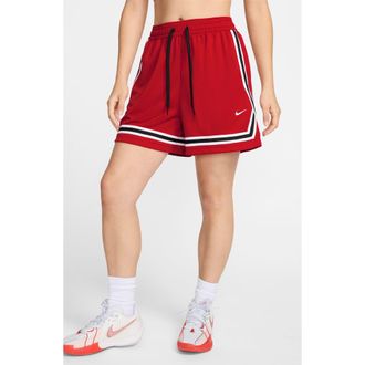 Nike Crossover Dri-FIT Performance Basketball Shorts in University Red/Black/White at Nordstrom, Size Medium