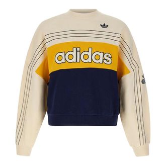 adidas Varsity Crew - Heren - Sportshirts - Veelkleurig - M - Katoen - Fitness