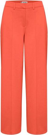 Ichi Ihkate SUS Office Wide PA - Dames - Wijde Broeken - Rood - M - Polyester - Broeken