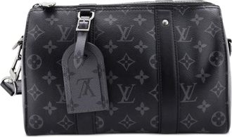 Louis Vuitton City Keepall Bag Reverse Monogram Eclipse Canvas crossbody bag - Zwart