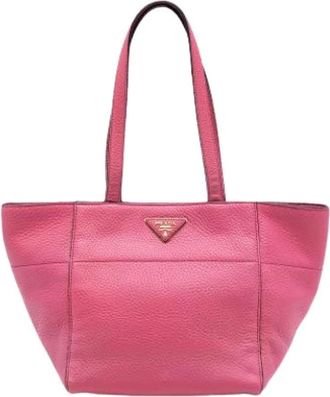 Prada Pre-owned Tote Bags, female, Pink, Size: ONE SIZE Pre-owned Vintage Tote Bag