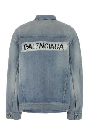 Balenciaga 861410ttwb1 4009 Dirty Light Blue Giubbini Jacket