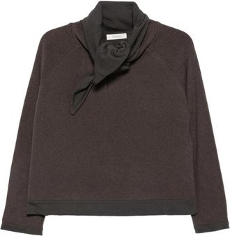 Jcsophie Poppy Scarf-detail Raglan-sleeve Sweater