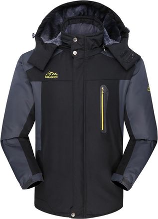 Generic Fleece Jacket Mens With Hood, Waterproof Jackets For Men Uk Thermal Jacket Windproof Jacket Mountain Jacket Comfortable Hiking Jacket Anorak Jack With