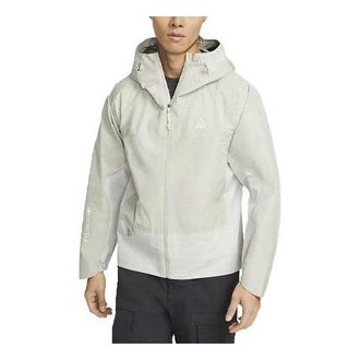 Nike Mens Nike Casual Waterproof Hooded Long Sleeves Jacket Light Gray DB3560-145